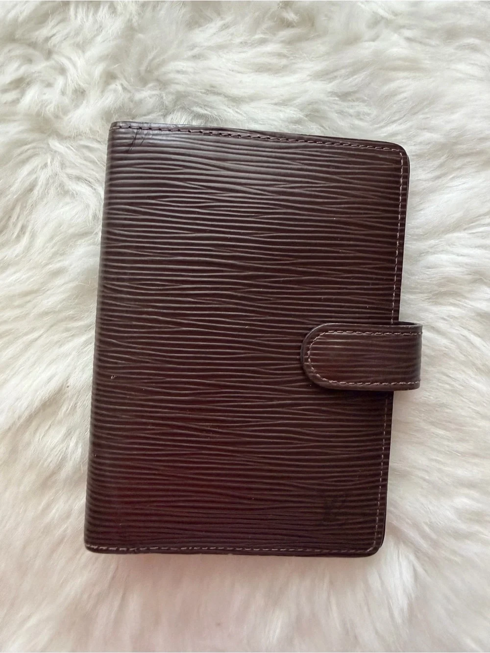 Louis Vuitton Dark Brown Epi Leather PM Planner